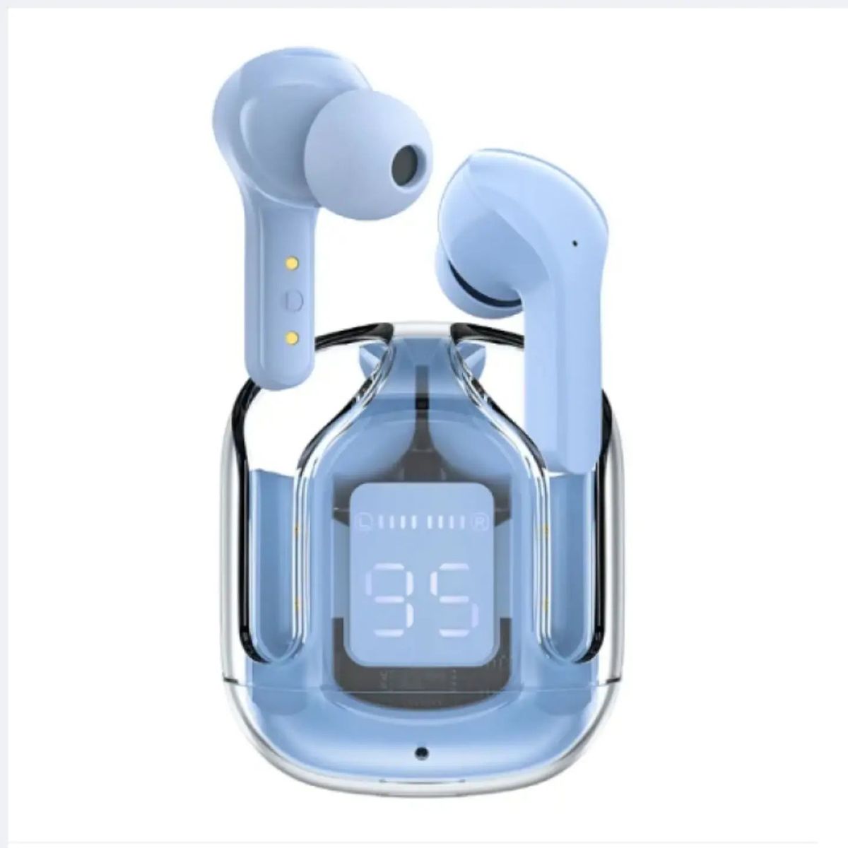 Air 31 Earbuds Wireless Transparent Bluetooth 5.3 - LED Digital Display - Heavy Bass - Noise Reduction - Waterproof