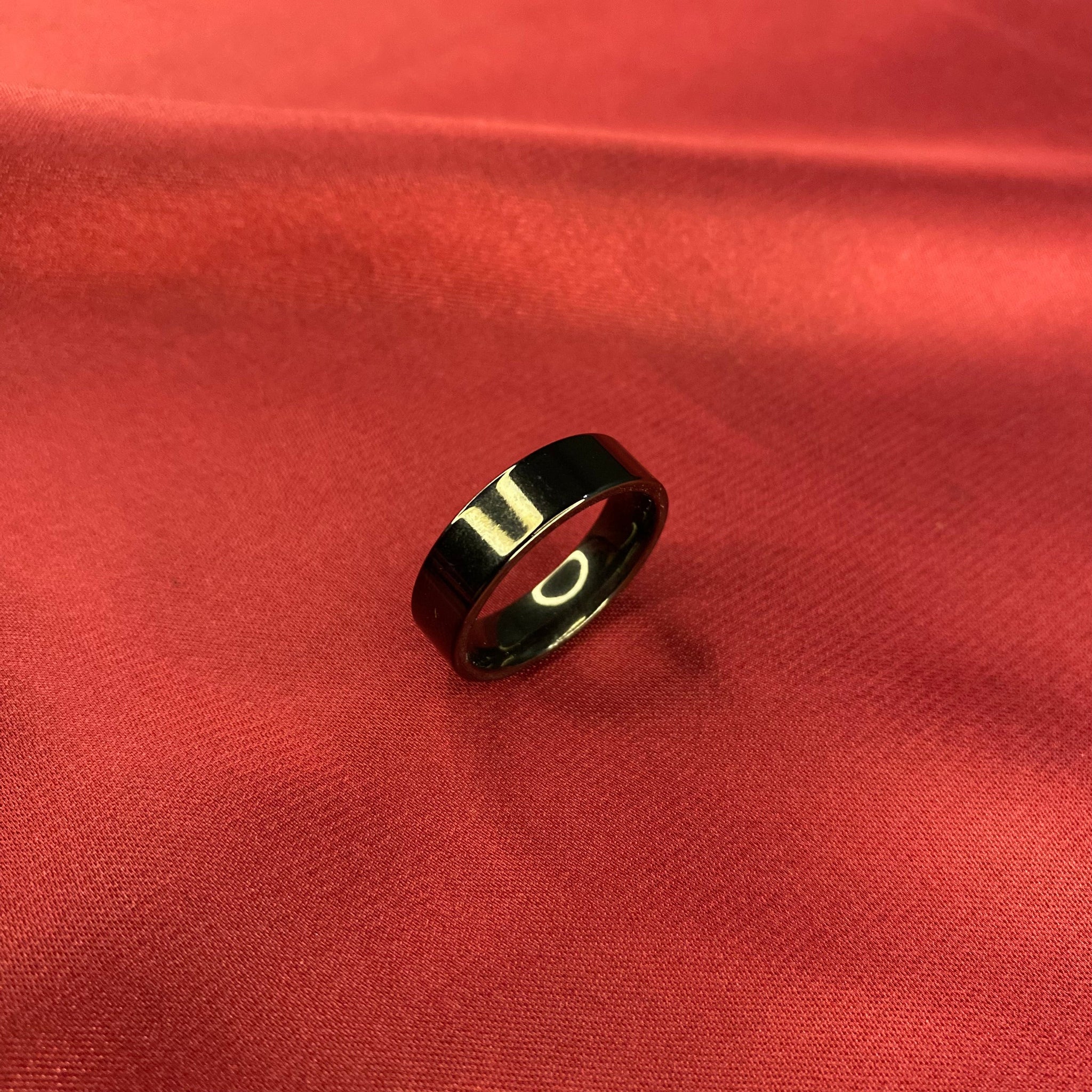 Midnight Sterling Black Unisex Ring