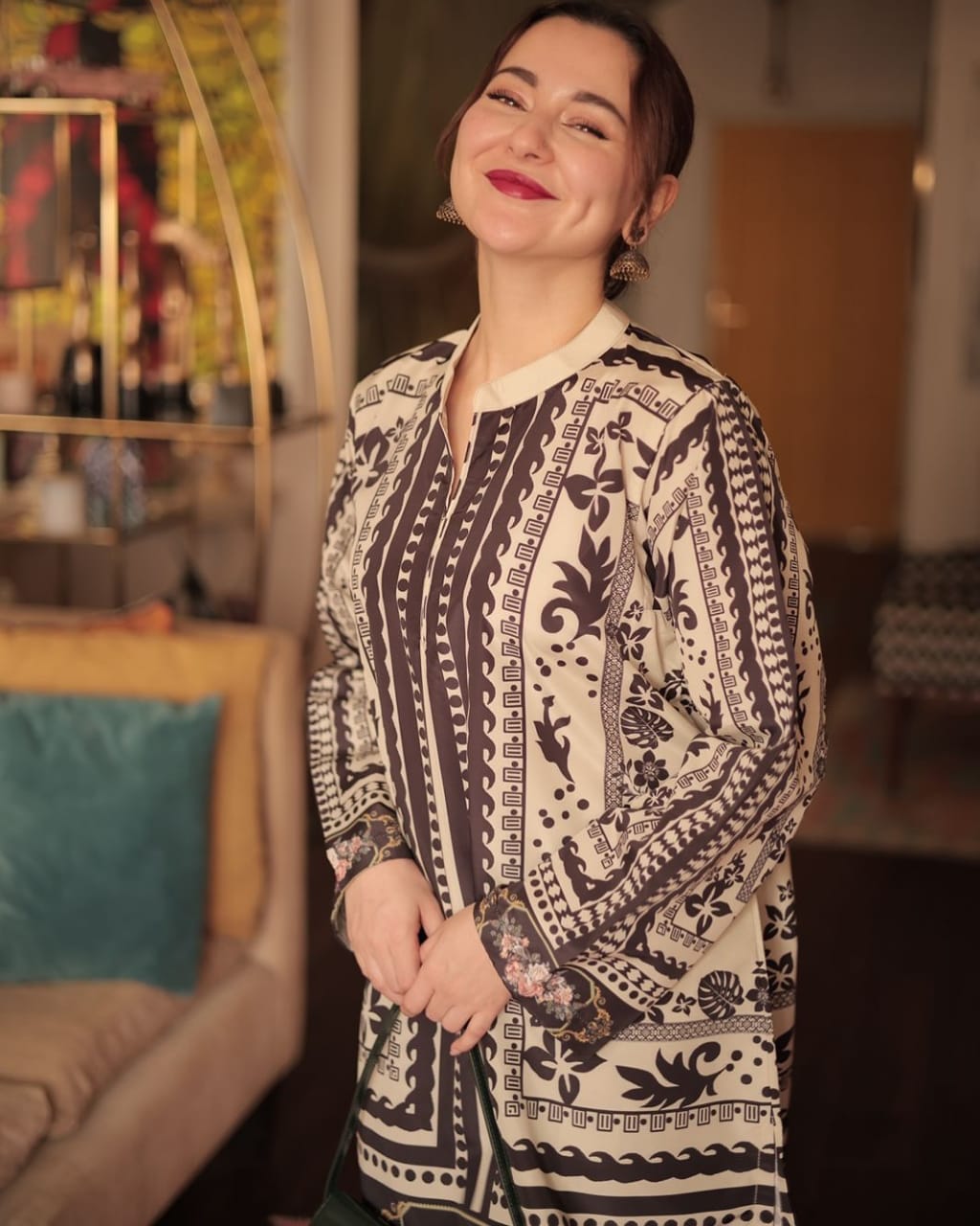 Hania Amir Silk khaddar 2-Piece