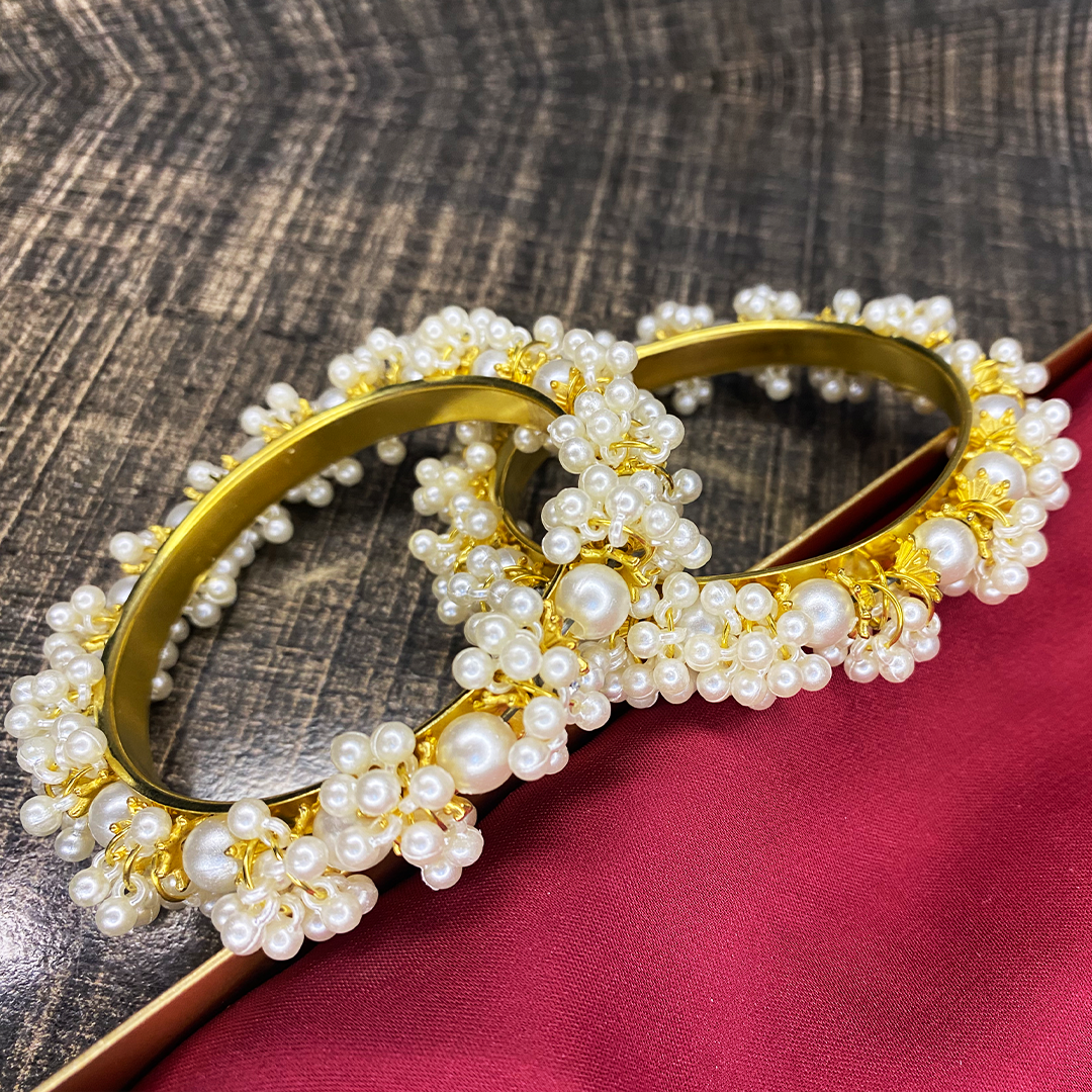 2 piece Gajra Kangan Bangles for Women - High Quality Finishing